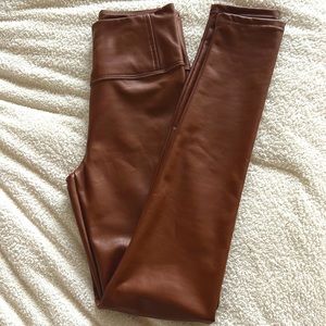 Women’s faux “leather” leggings.